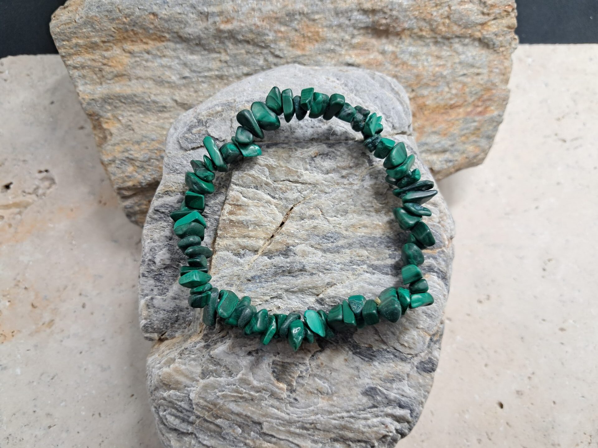 Bracelet baroque malachite