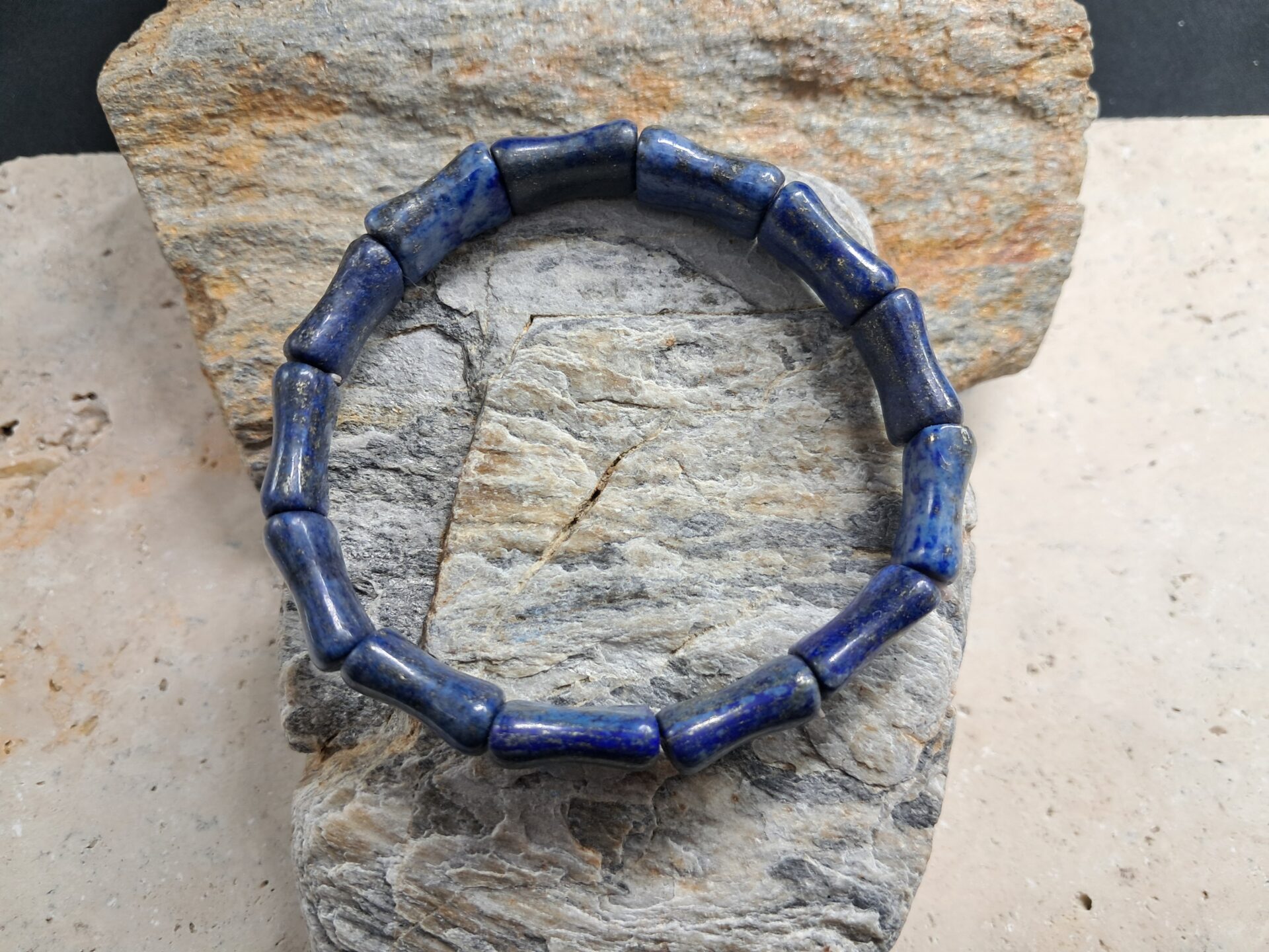 Bracelet bamboo lapis lazuli
