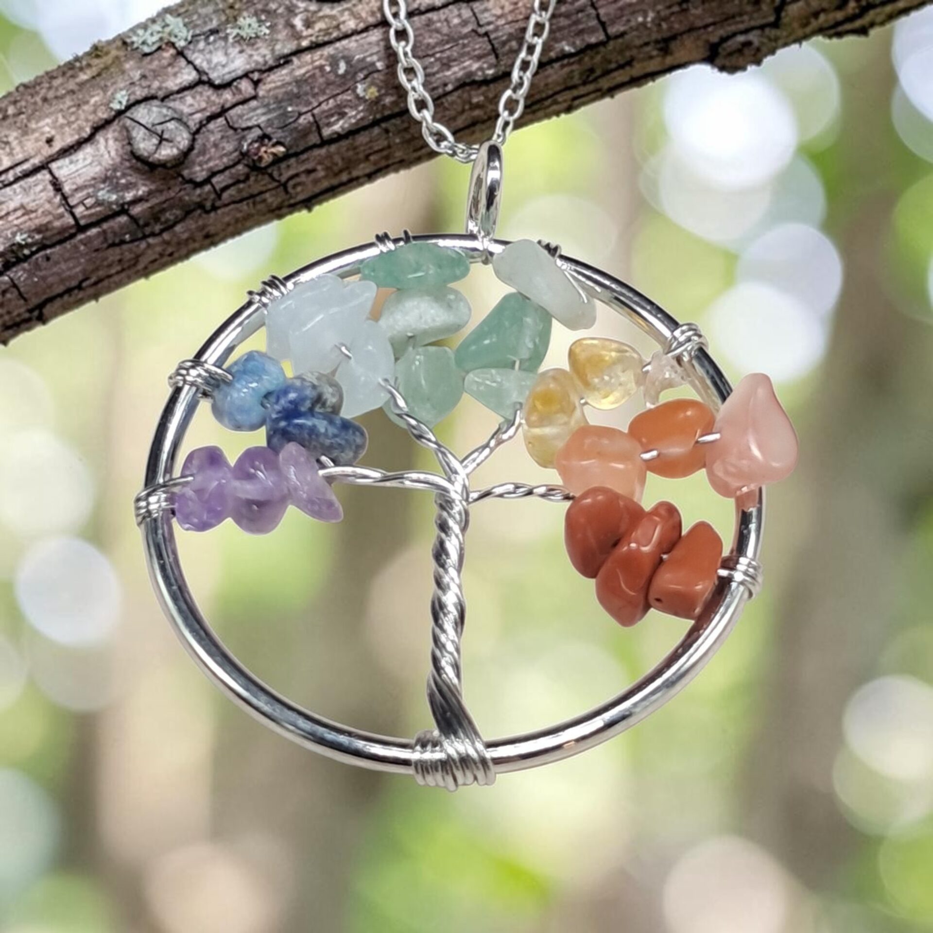 pendentif 7 chakras