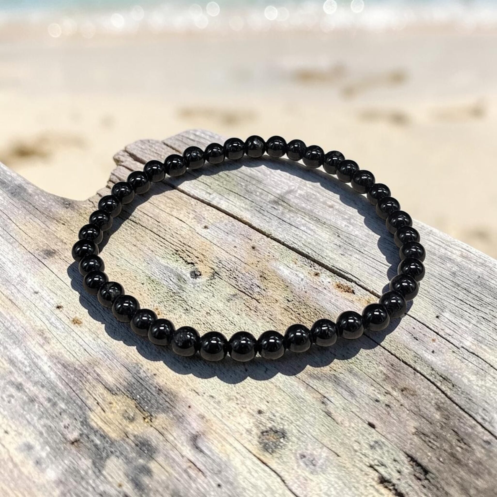 Bracelet tourmaline 4mm